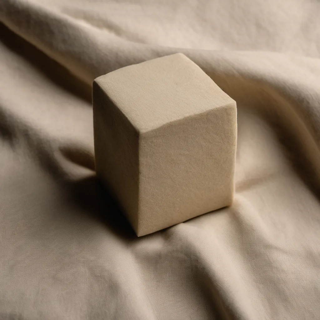 A heavy stone block pressing into a soft fabric surface, illustrating the pressure of rising interest rates on leveraged ETF financing costs.