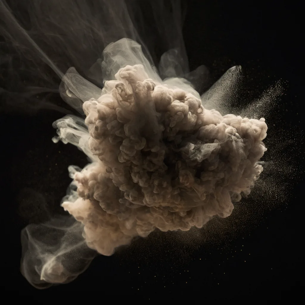 Particles forming along a beam of light — visualizing the invisible energy that powers AI infrastructure