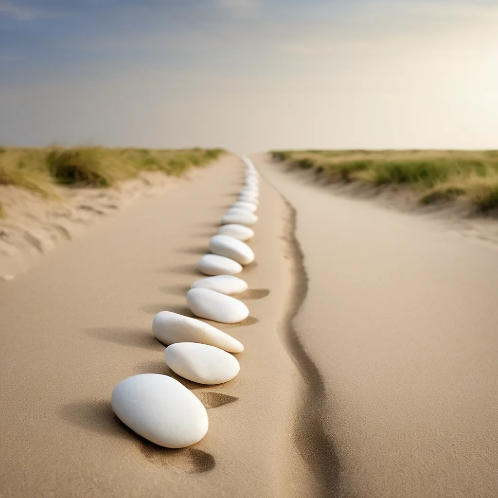 A path of pale stones converging toward soft light, illustrating disciplined long-horizon investing.